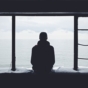 Upset man looking out onto the horizon