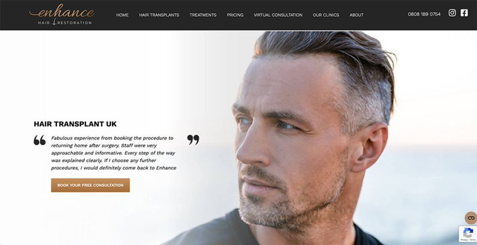 Enhance hair restoration