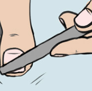 How to use nail medication graphic