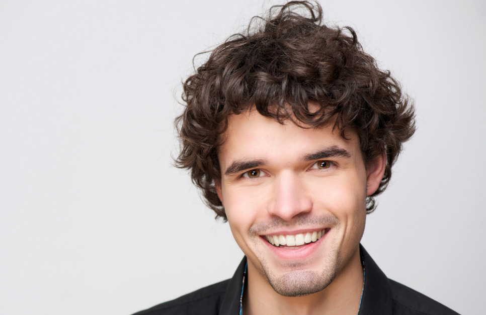 Man with textured crop