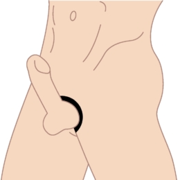 Metal cock ring graphic