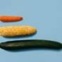 Different sizes of vegetables