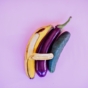 Phallic fruit cuddling