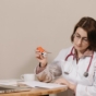 Doctor at desk