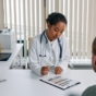 Doctor discussing with patient