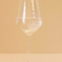 Wine glass next to tablets