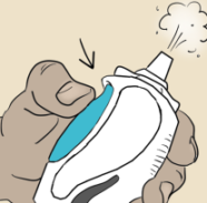 Nasal spray graphic