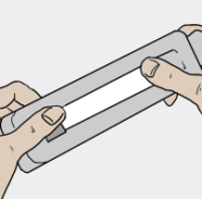 Place tube in packaging graphic